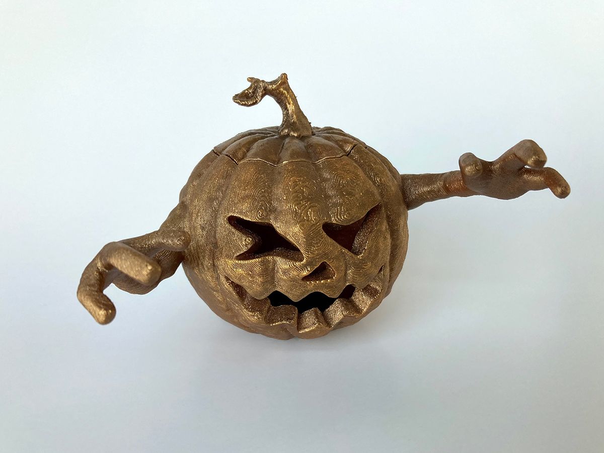 Halloween Pumpkin 3D Printed Home Decor Handmade